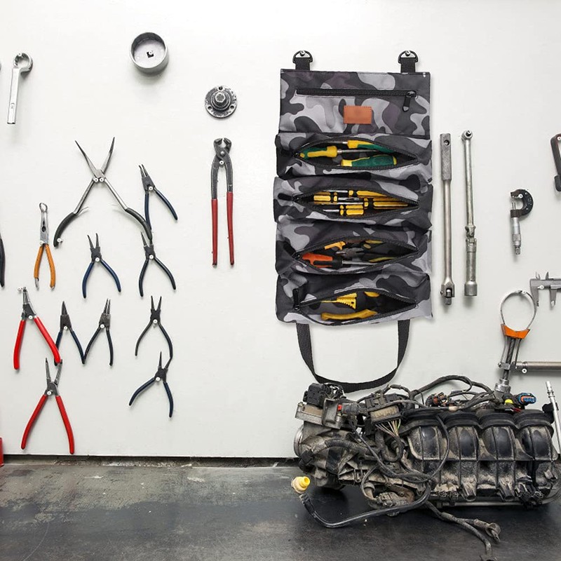 Maizoon Tool Roll Up & Hanging Tool Bag Multipurpose Back