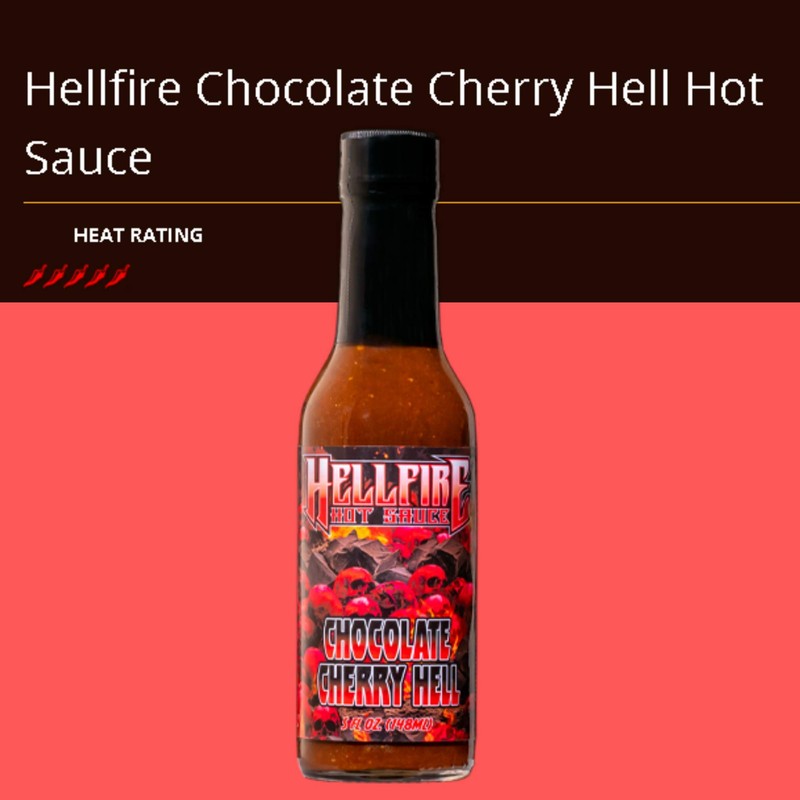 Hellfire Chocolate Cherry Hot Sauce Chocolate Cherry Hell | Hellfire