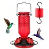 Hummingbird Feeder with Bee Guards and Ant Moat - 16