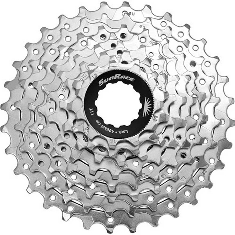 SunRace CSR86 8-Speed Nickel Plated Cassette