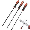 QWORK® 3Pcs Chainsaw Sharpener File, 4.0mm/4.8mm/5.5mm Carbon Steel Chainsaw Chain