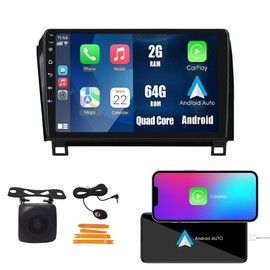 Wostoke CarPlay Android Auto Navigation Stereo GPS Radio Reverse Camera Display 10" IPS Touchscreen Headunit Tablet Pad Media Player For Toyota Sequoia Tundra 2007-2013, if Applicable Quad Core 2G+64G
