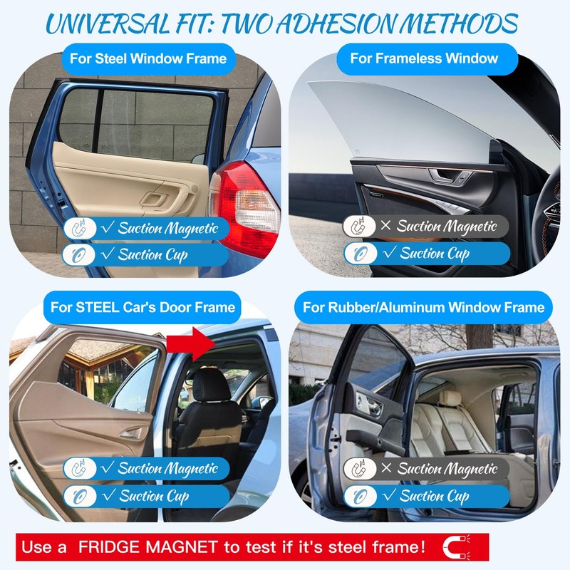 Ovege Car Window Shades for Baby 2pcs Side Window Sun