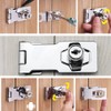 Hasp Door Lock 2 Pcs Heavy Duty Padlocks with Keys