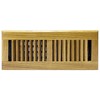 Decor Grates WL412-M 4-Inch by 12-Inch Wood Louver Floor Register,