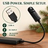 Indoor Christmas Projector Light, USB, 10 Festive Patterns for Walls