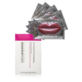 WILMA SCHUMANN Mouth & Lips Age Defying Masques - Concentrated Anti-Aging Lip Mask Treatment With Peptides, Hyaluronic Acid, Collagen, & Glycerin To Hydrate & Plump Your Lips (5 Applications Per Pack)