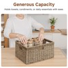 StorageWorks Extra Large Wicker Baskets for Organizing, Seagrass Storage Basket