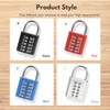MroMax 1Pcs 10-Digit Combination Padlock Push Button Lock for Locker