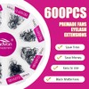 500 Premade Fans Eyelash Extensions mixed tray 9-16mm 10D Premade