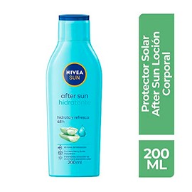 NIVEA SUN Crema Hidratante después del Bronceado After Sun Hidratante (200 ml), Enriquecido con Aloe Vera y Ácido Hialurónico para un Alivio Instantán