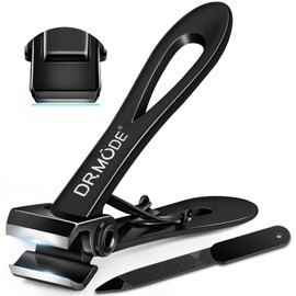 Straight Nail Clippers for Thick Nails, Heavy Duty Large Toenail Clippers for Seniors with 17mm Wide Jaw Opening, Ultra Sharp Stainless Steel Toe Nail Clippers Cutter for Men with File