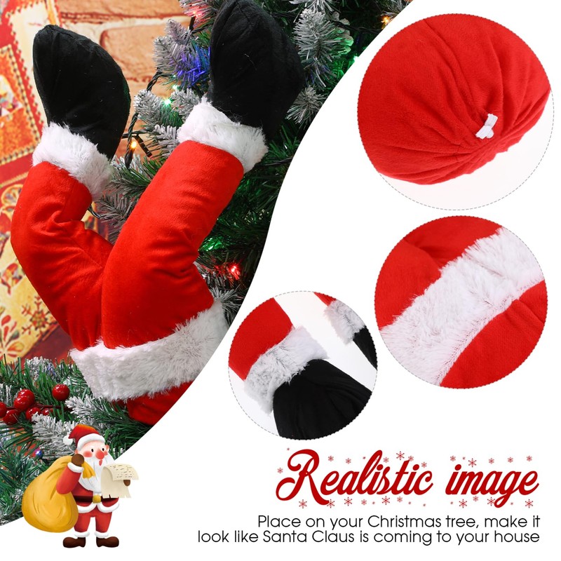 TOPBATHY Christmas Santa Legs Decor Small Christmas Tree Hanging Ornament