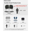 curble Wider(Standard Wide) 2PACK – Ergonomic Lower Back Chair Support,