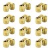 MIAO JIN 12 Pcs 10mm Brass Barrel Hinges Hidden Invisible