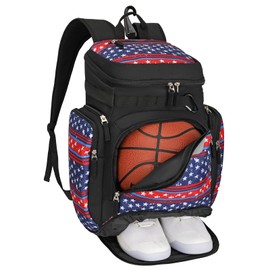 Goloni Basketball Backpack,Large Sports Bag with Ball Compartment & Shoe Compartment, Best for Basketball, Soccer, Volleyball,Gym, Travel