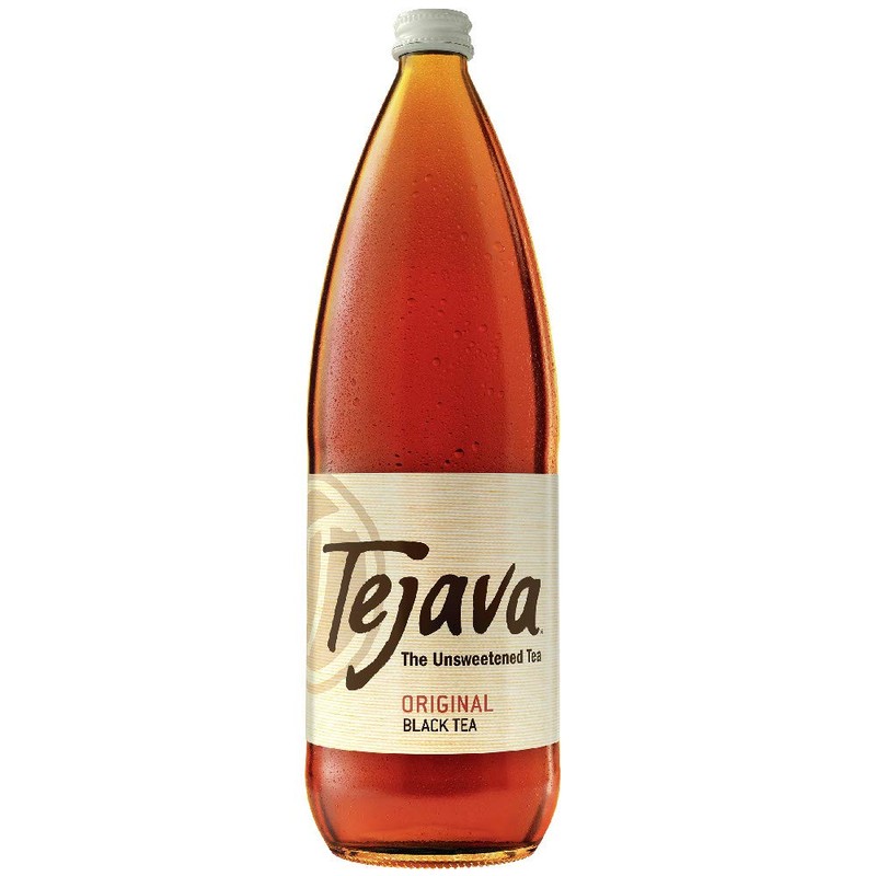 Tejava Original Unsweetened Black Iced Tea, 12 Pack, 1 Liter