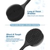 Manmihealth Silicone Back Scrubber (Thick Bristles) & Bath Glove &