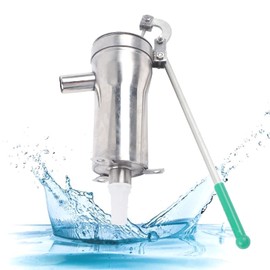 Stainless Steel Suction Pump Manual Water Jet Pump Domestic Well Hand Shake Suction Well Pump Groundwater for Home Garden Yard