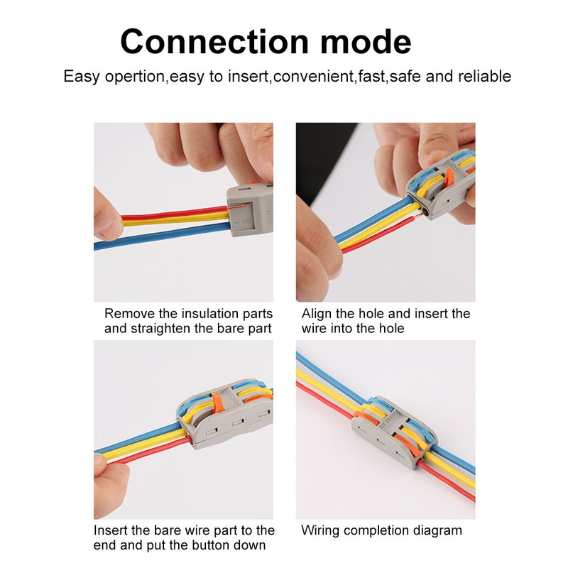 82Pcs Wiring Connector Conductor PCT Colorful Connecting Terminals with Bracket