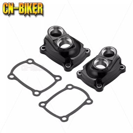 CB Gloss Black Aluminum Tappet Covers For 2017-Up Harley Softail Touring M8 Engine