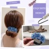 4 Pack Magic Hair Bun Organza Flower Bun Maker for