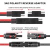 Ansoufien Solar Panel Connectors to SAE Adapter Cable 10FT, 10AWG