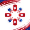 Independence Day Press on Nails Medium Coffin Fake Nails with