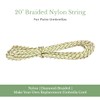 JEJAVU 20’ Braided Nylon String, Replacement Umbrella Rope/Cord, Nylon String