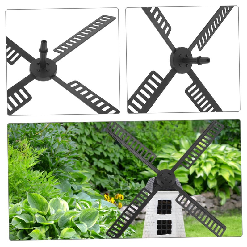 Kisangel 2pcs Windmill Blades Plastic Windmill Parts for Garden Sturdy