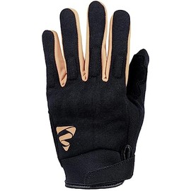 GMS Rio Motorcycle Gloves (Black/Light Brown, L)