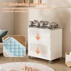 Rolling Laundry Hamper With Lid, 123L Large Capacity Clothes Hampers