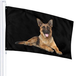 Dog German Shepherd Outdoor Flag Home Garden Flag Banner Breeze Flag USA Flag Decorative Flag 3x5 Ft Flag