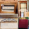 MUXSAM Wood Rose Appliques Onlays Set, 5-Pack Unpainted Decorative Carved