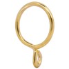 Curtain Rings with Eyelet - 1.7" Metal Ring for Curtain