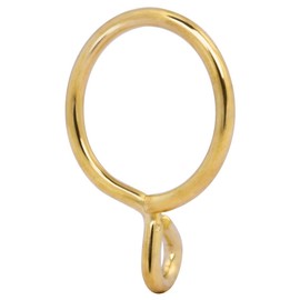 Curtain Rings with Eyelet - 1.7" Metal Ring for Curtain Hook Pins 28Pcs- Gold