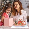 JSTHHTT 2 Pcs 3D Christmas Card, Christmas House 3D Pop