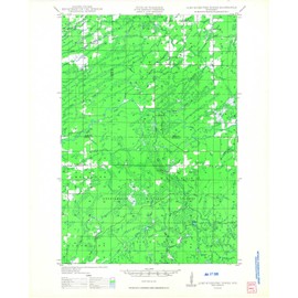 YellowMaps Jump River Fire Tower WI topo map, 1:48000 Scale, 15 X 15 Minute, Historical, 1949, 27.2 x 22.1 in - Polypropylene