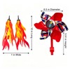 Cullevo Bike Streamers Tassels for Kids Handlebar, 5-Pack with Pinwheel