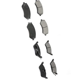 AUTO DN Front Rear Set Disc Brake Pad Set for Dodge Grand Caravan 2001 2002-2004 for Chrysler Town & Country 2004-2007 for Chrysler Voyager 2001-2003 for Dodge Caravan 2001-2007 2 x