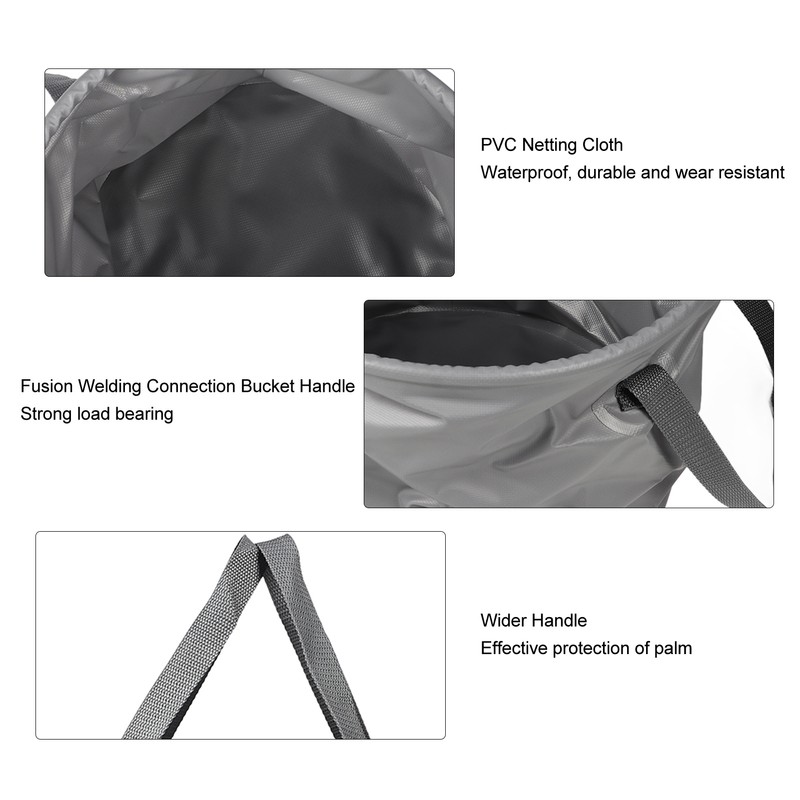 Collapsible Bucket Thickened Large Capacity Portable Folding Water Container with