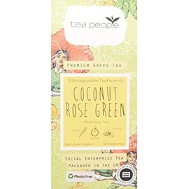 Tea People Coconut Rose Green- 15 Tea Pyramids in Retail Pack