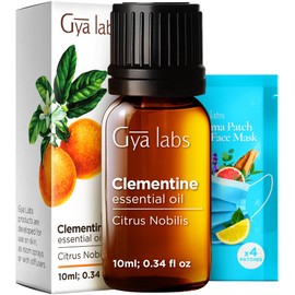 Gya Labs Clementine Essential Oil - 0.34 Fl Oz - for Hair, Skin, Diffuser, Aromatherapy & DIY Candle Making Scent