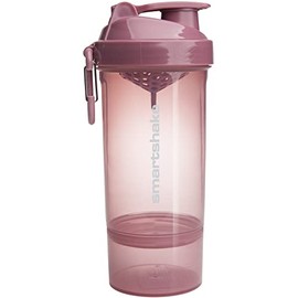 Smartshake Original2Go One Protein Shaker Bottle With Storage â 800ml BPA Free Large Gym Shake Bottles for Women Leakproof Water Bottle for Protein Shakes (Deep Rose (Deep Rose Pink))