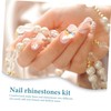 Healeved 50pieces Nail Rhinestones Multi-Shape Gems for Nail Art Charms