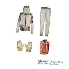 Ipetboom 1Set Summer Mosquito Suit with Gloves Lightweight Camouflage Hunting Clothes for Outdoor Adventures Beekeeping Fishing and Camping Activities