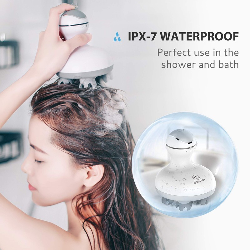 COMFIER Electric Cordless Hair Scalp Massager with Kneading 84 Massage