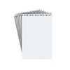 Staples White Paper Steno Pads, Quad Ruled, 6" x 9"