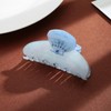LILIE&WHITE Acrylic Seashell Hair Accessories: Blue Rhinestone-Patterned Strong Fixed Claw
