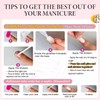 SXVME Chrome Nude Press on Nails Short Oval, Short False